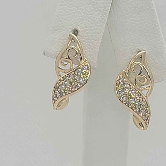 Brand NEW Brazilian 18k gold filled earrings - Picture 1 of 5